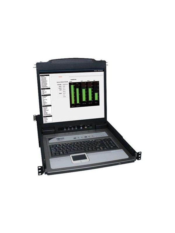19"   16 Port Rack Console Kvm Switch 19" Lcd Ps2 Usb Cables 1u   Kvm Console   19" fra Tripp Lite