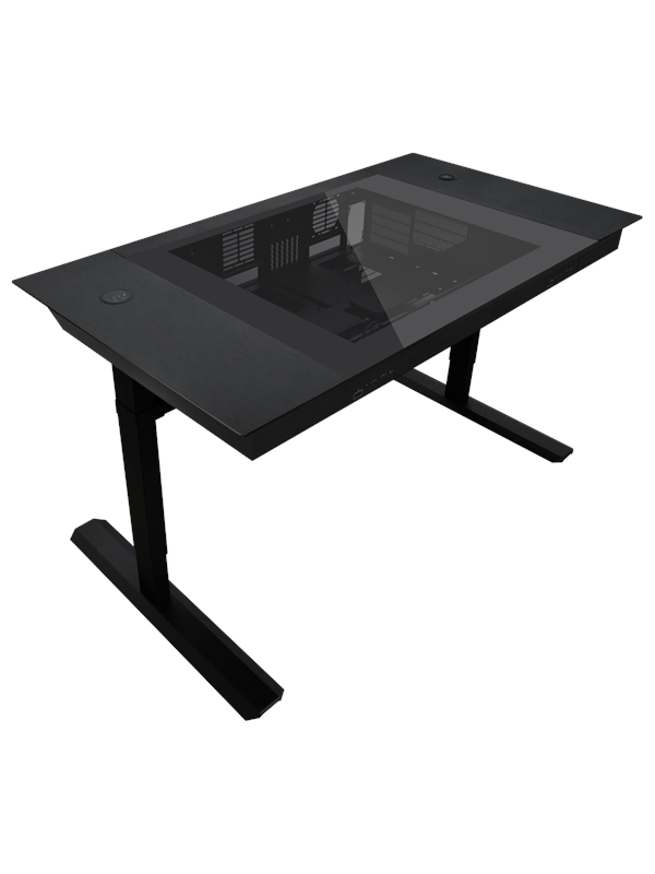 Dk07x Ultimate Desk Station   Kabinet   Sort fra Lian Li