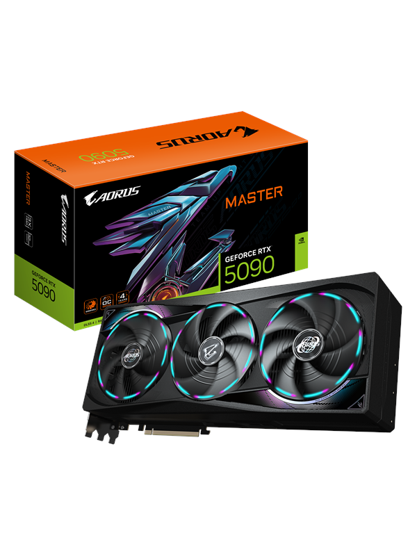 Geforce Rtx 5090 Aorus Master   32gb Gddr7 Ram   Grafikkort fra Gigabyte