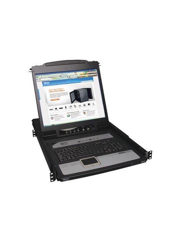 19"   Eaton Series 8 Port Rack Console Kvm Switch Built In Ip W  19" Lcd 1u fra Tripp Lite