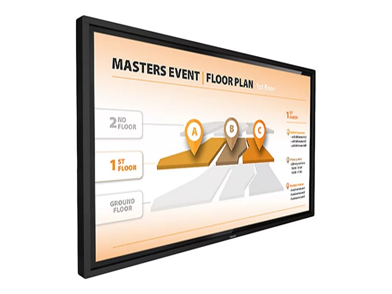 32bdl3651t   32" Diagonal Klasse Led Bagbelyst Lcd Paneldisplay   Interaktiv Digital Skiltning   Med Berøringsskærm (multi Berøring)   1080p fra Philips