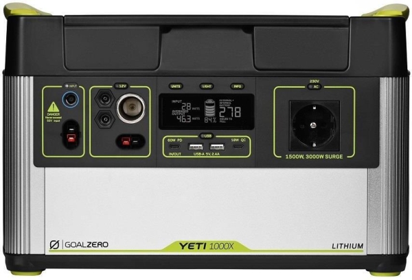 Yeti 1000 X 230v Kraftværk 1500w 983wh fra Goal Zero