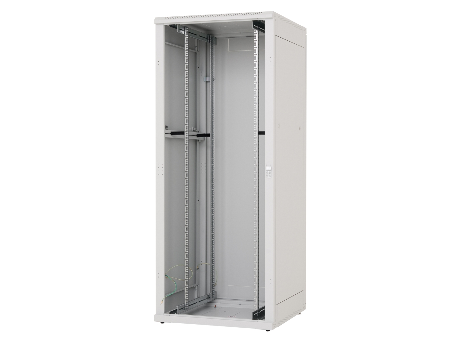 48,30 Cm (19") Serverskab "delta Rz", 42 He, 800 X 1000 Mm, Lysegrå Ral 7035 Serverskab Med 4 Stolper, Perforeret Fordør, Perforeret Bagdør, K fra Triton