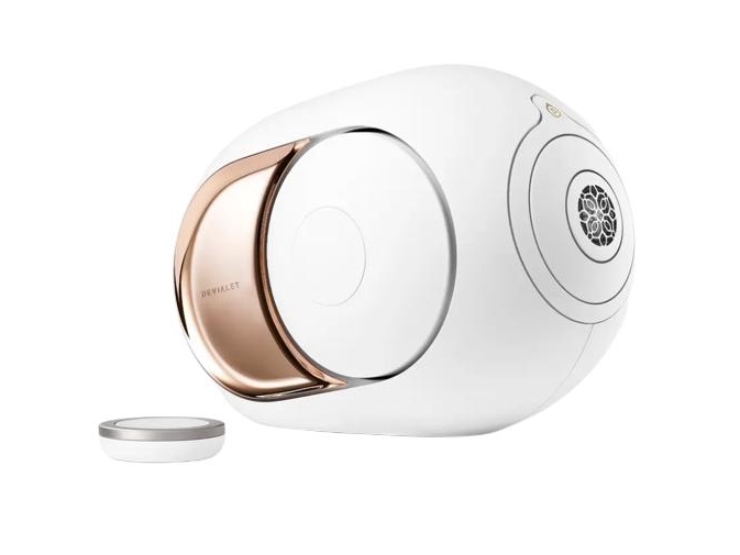 Phantom I 108 Db, Kabel & Trådløs, 1100 W, 14   27000 Hz, Guld, Hvid fra Devialet
