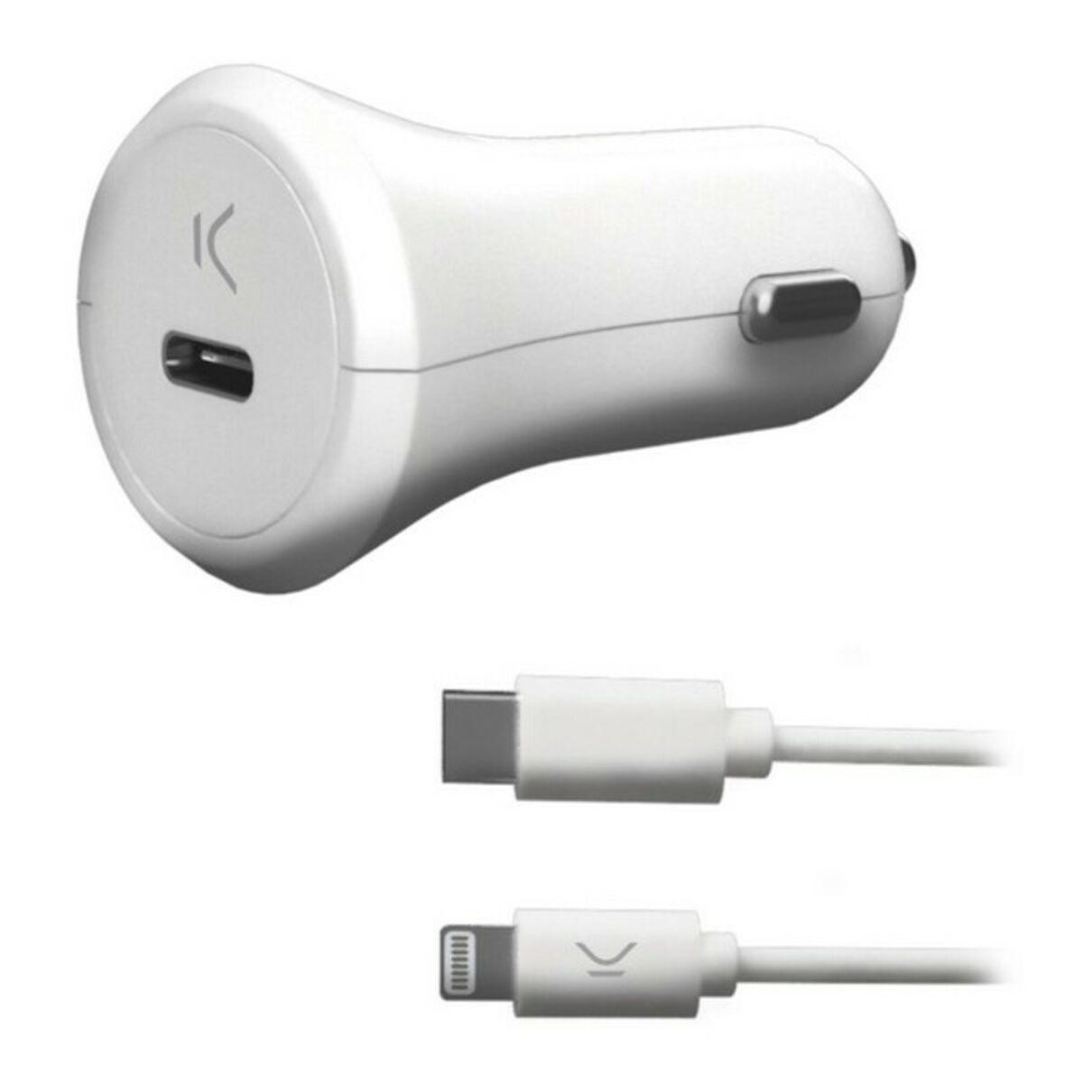 Usb Biloplader   Apple Compatible 18w fra Ksix