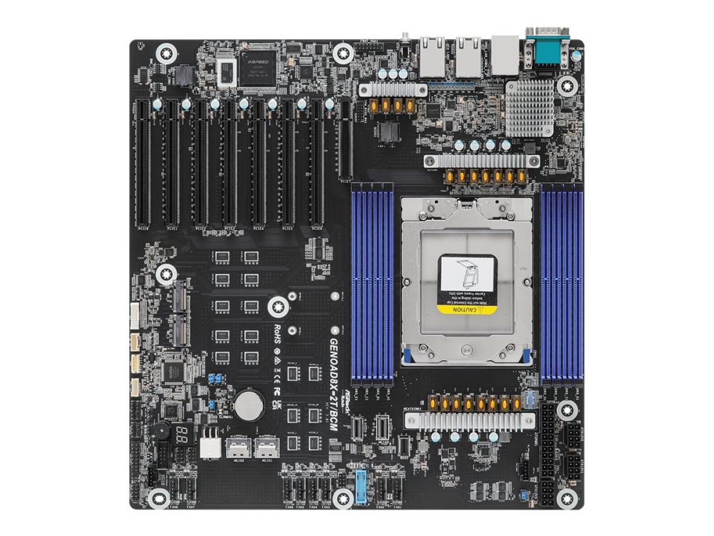 Rack Genoad8x 2t Bcm   Bundkort   Ssi Eeb   Lga6096 Socket   Usb 3.2 Gen 1   2 X 10 Gigabit Lan, Gigabit Lan   Onboard Grafik fra Asrock