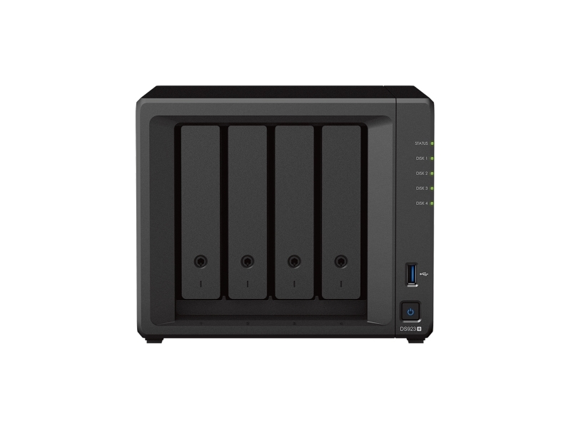 Diskstation Ds923+, Nas, Mini Tower, Ryzen Embedded, R1600, 4 Gb, Ddr4 fra Synology