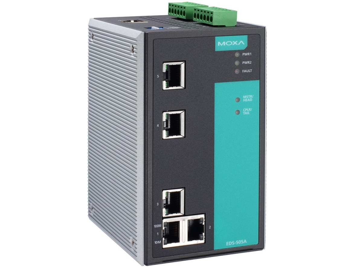 Moxa Switch Eds 505a T fra Moxa Technologies