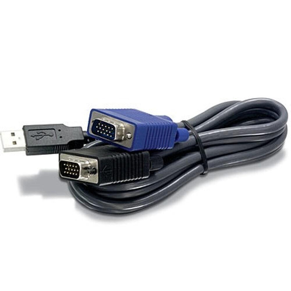 Kabel Kvm   Tk Cu10 Sort 2,8 M fra Trendnet