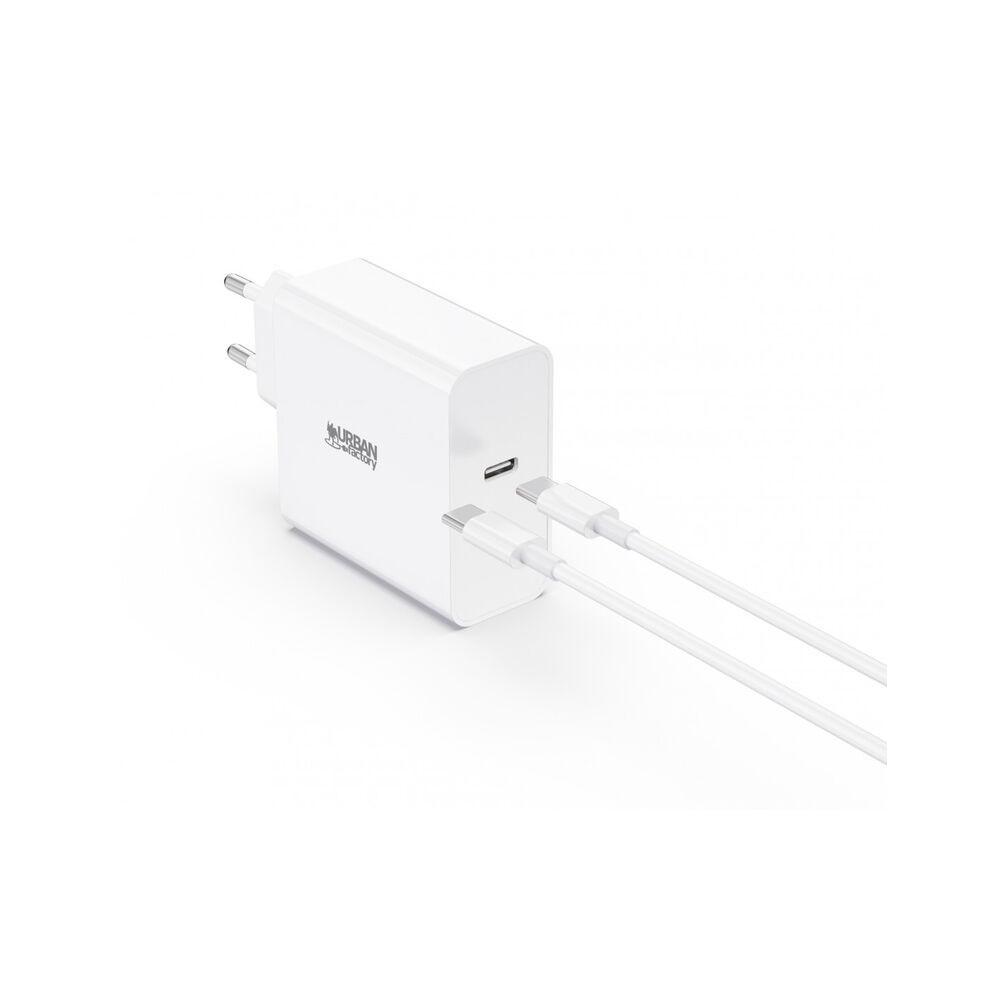 Bærbar Oplader   Psc65uf (2 M) Hvid fra Urban Factory
