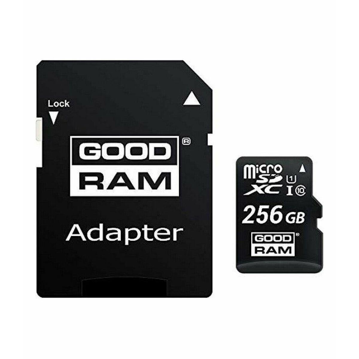 Mikro Sd Kort   M1aa 2560r12 Sort 256 Gb fra Goodram