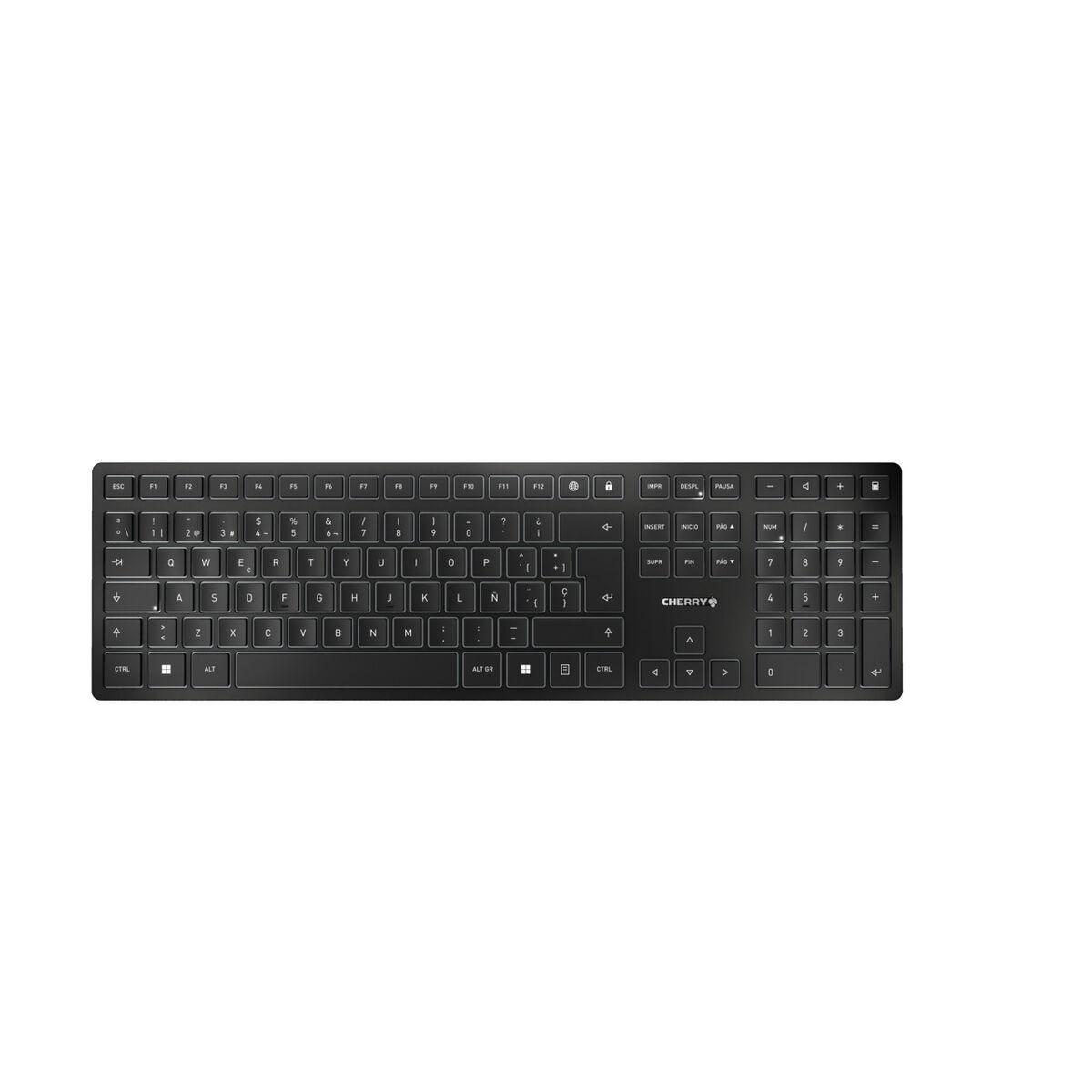 Bluetooth Tastatur   Kw 9100 Slim Spansk Qwerty fra Cherry