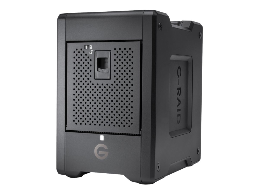Professional G Raid Shuttle 4   Harddisk Array   24 Tb   4 Bays   Hdd 6 Tb X 4   Thunderbolt 3, Usb 3.2 Gen 2 (ekstern) fra Sandisk