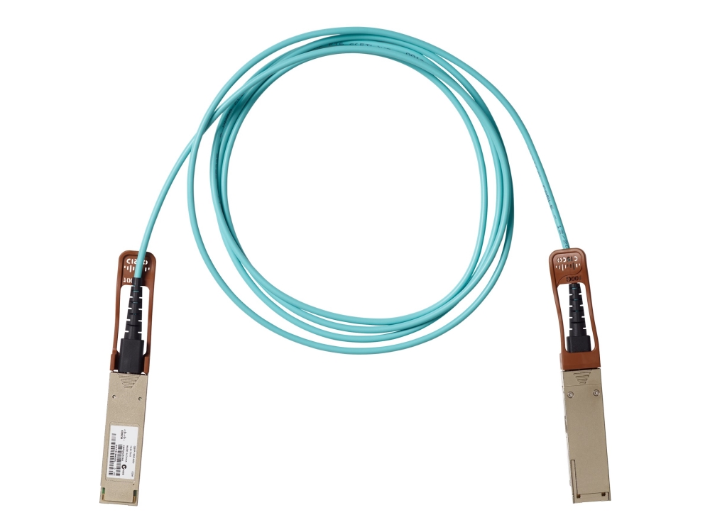 100gbase Kabel Til Direkte Påsætning   Qsfp Til Qsfp   3 M.   Fiberoptik   Aktiv   For P N: C9500 32c Edu, C9500 32qc Edu, N9k X9788tc Fx Rf, fra Cisco
