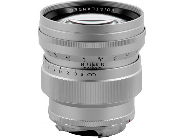 Objektiv   Nokton 75mm F 1.5 Objektiv Til Leica M   Sølv fra Voigtlander
