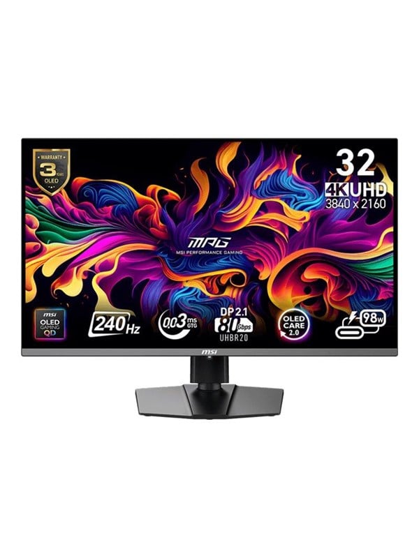 32"   Mpg 322urxde Qd Oled   Oled Monitor   32"   Hdr fra Msi