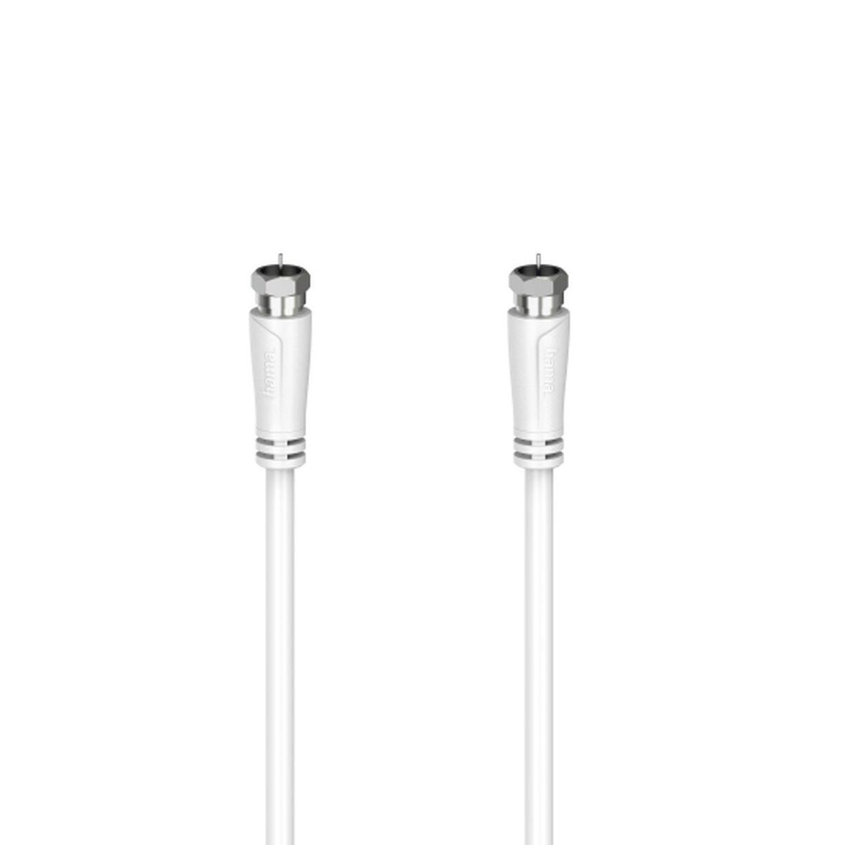 Coaxial Tv Antennekabel   1,5 M Hvid fra Hama