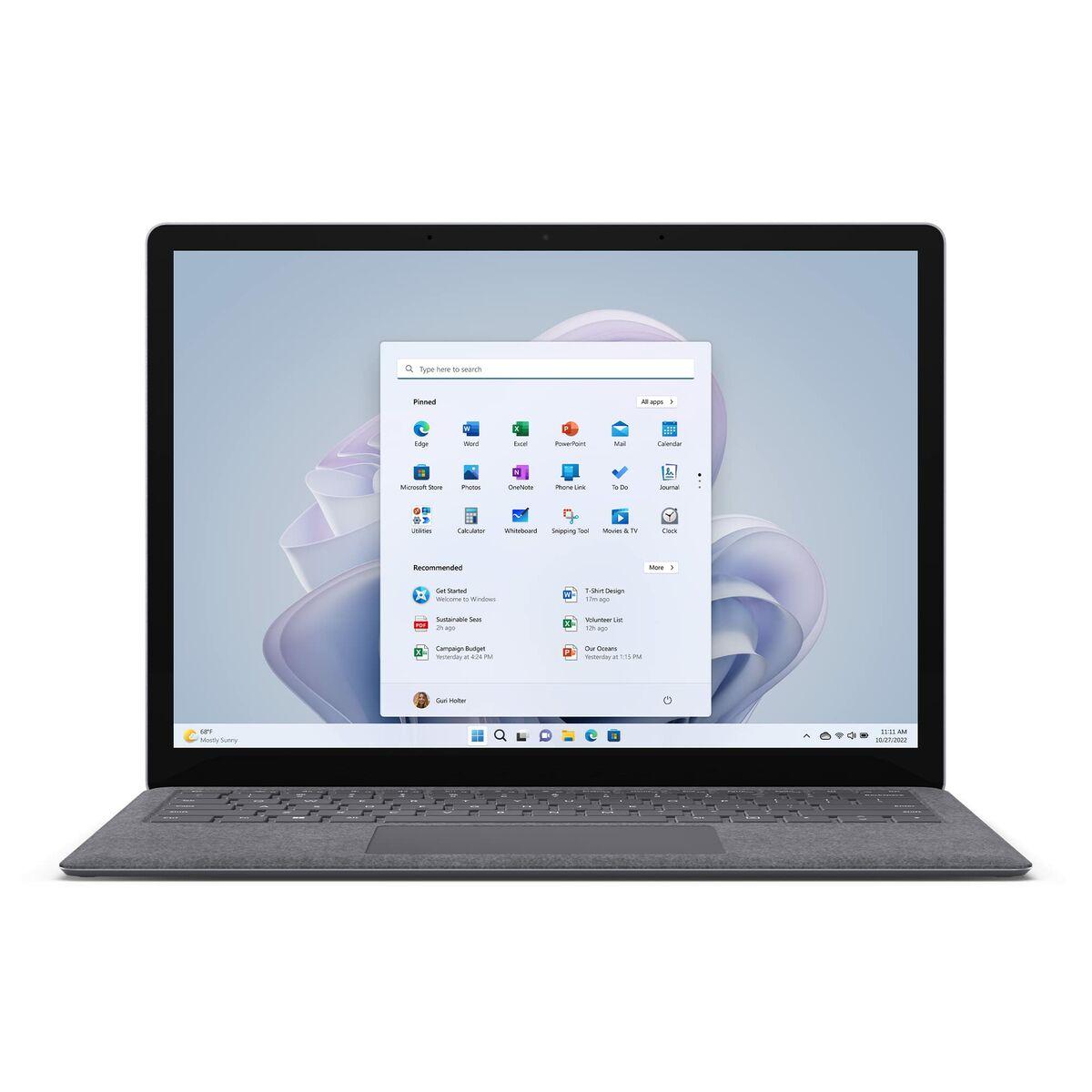 Bærbar   Qzi 00012 13,5" Intel Core I5 1235u 8 Gb Ram 256 Gb Ssd fra Microsoft