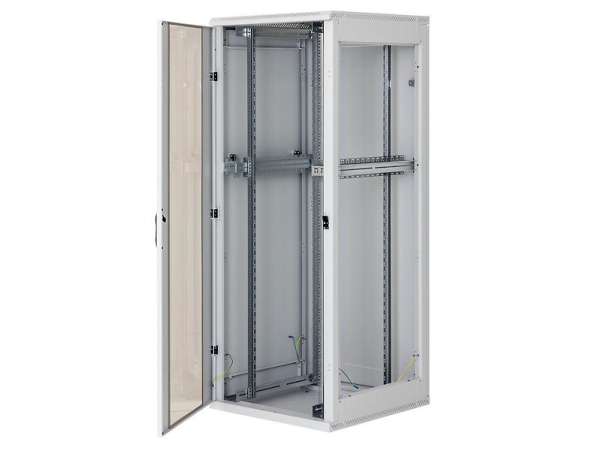 48,30 Cm (19") Serverskab "delta Rz", 22 He, 800 X 1000 Mm, Lysegrå Ral 7035 Serverskab Med 4 Stolper, Perforeret Fordør, Perforeret Bagdør, K fra Triton