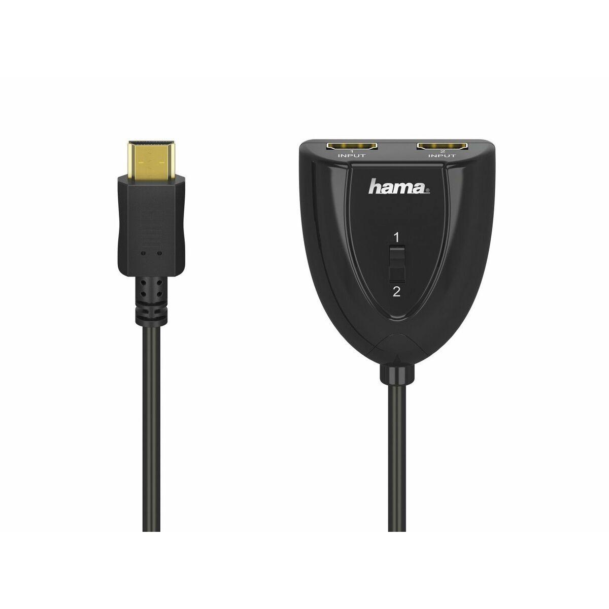 Hdmi Kabel   Switcher 2x1 fra Hama Technics
