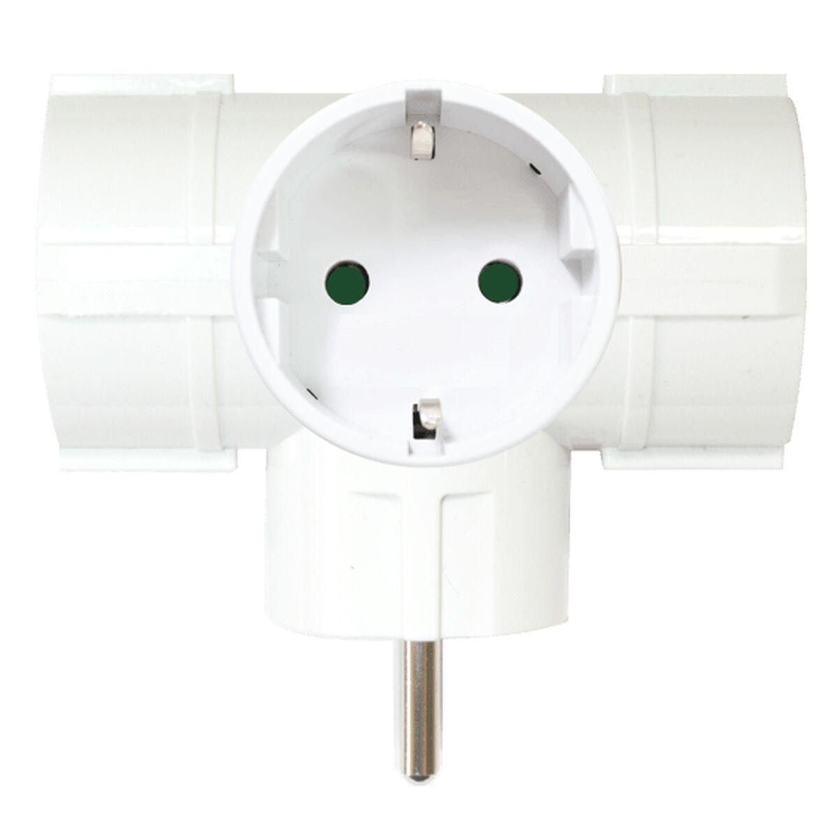 Stikadapter   9153 3500w Hvid 220 V fra Silver Electronics