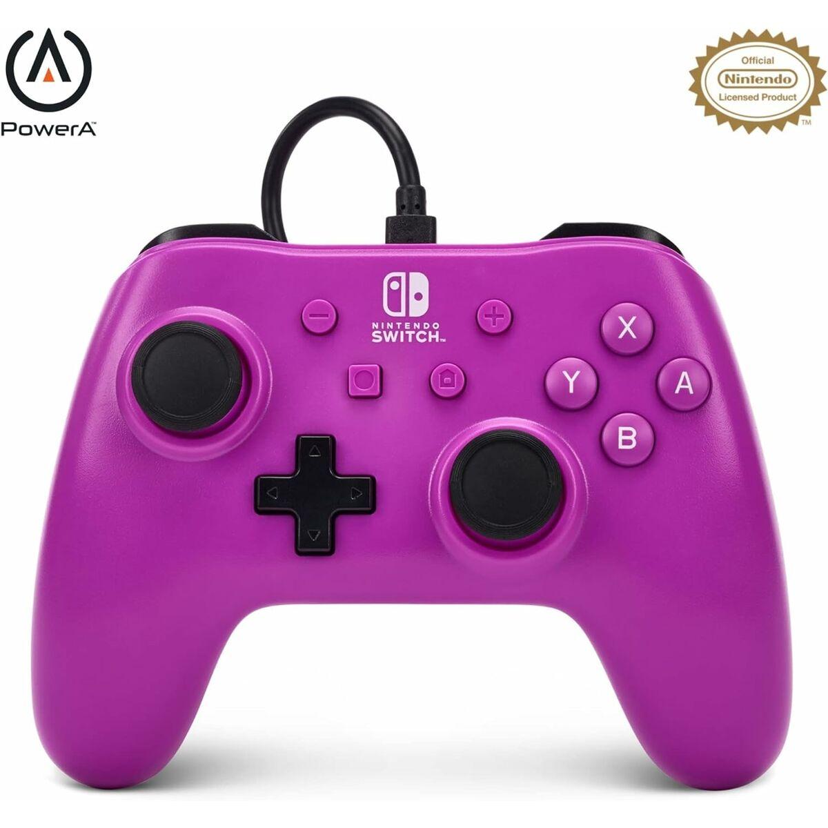 Controller   Grape Lilla Nintendo Switch fra Powera