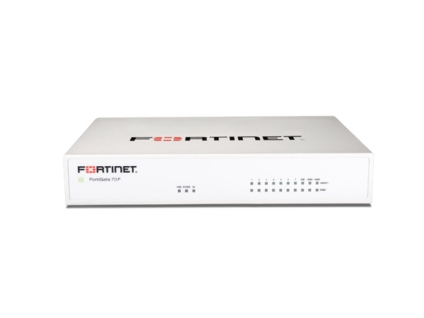 Zapora Sieciowa       Fortigate 70f 10x Ge Rj45 Jungtys Inklusive 7x Interne Porte 2x Wan Porte 1 X Dmz Port fra Fortinet