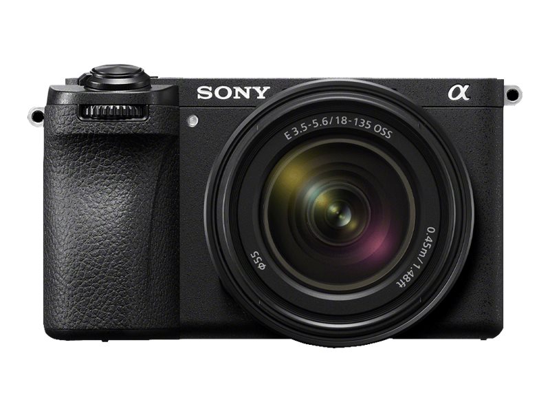A6700 Ilce 6700m   Digitalkamera   Spejlløst   26.0 Mp   Aps C   4k   119.88 Fps   7.5x Optisk Zoom E 18 135 Mm Oss Objektiv   Wi Fi, Bluetooth fra Sony