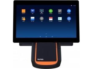 T2s, 39.6cm (15.6"), Android, Sort, Orange Pos System, Detailhandel, Touchscreen, Kapacitiv, 39.6cm (15.6"), Opløsning: 1920x1080 Pixels, Qualc fra Sunmi