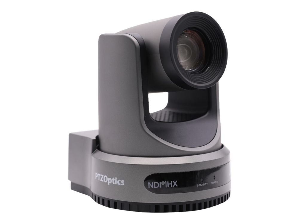 Ptzoptics Move 4k Pt20x 4k Wh G3   Konferencekamera   Ptz   Indendørs   Farve   8,42 Mp   3840 X 2160   Audio   Hdmi, 3g Sdi, Usb   Gbe   H.264, H.26 fra Ptz Optics