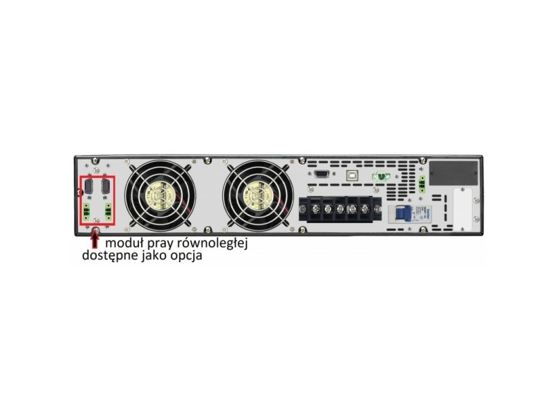 Vr10k On Line 2u Lcd 10kva 10kw Parallel, Dobbeltkonvertering (online), 10 Kva, 10000 W, Sine, 110 V, 300 V fra Orvaldi