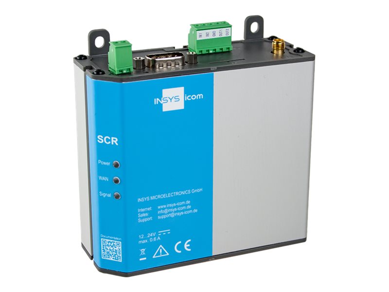 Icom Scr L 300   Router   Wwan 2 Port Switch   Modbus   Din Monterbar På Skinne, Væg Monterbar fra Insys