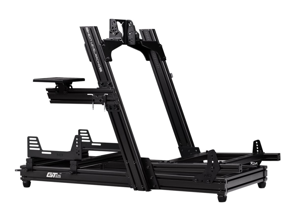 Gtlite Front & Side Mount Edition   Racersimulator Cockpitramme   Vippe   Anodiseret Aluminium, Kulstofstål   Sort fra Next Level Racing
