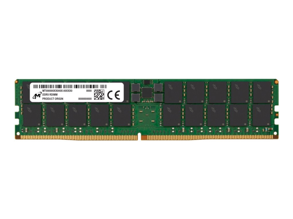 Micron   Ddr5   Modul   128 Gb   Dimm 288 Pin   5600 Mhz   Pc5 44800   Cl46   1.1 V   Registreret   Ecc fra Crucial