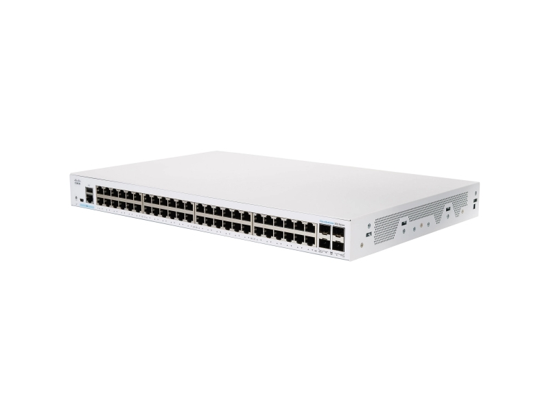Business 250 Series Cbs250 48t 4g   Switch   L3   Smart   48 X 10 100 1000 + 4 X Gigabit Sfp   Monterbar På Stativ   Genproduceret fra Cisco