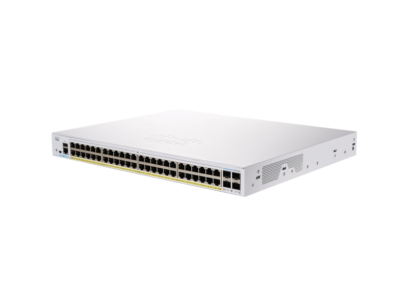 Business 250 Series Cbs250 48p 4g   Switch   L3   Smart   48 X 10 100 1000 (poe+) + 4 X Gigabit Sfp   Monterbar På Stativ   Poe+ (370 W)   Genp fra Cisco