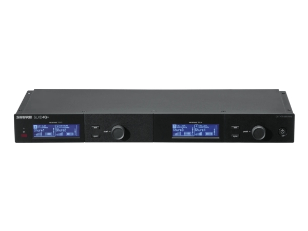 Slxd4q+, Aftagelig, 470   606 Mhz, 32 Kanaler, 118 Db, Sort, Metal fra Shure
