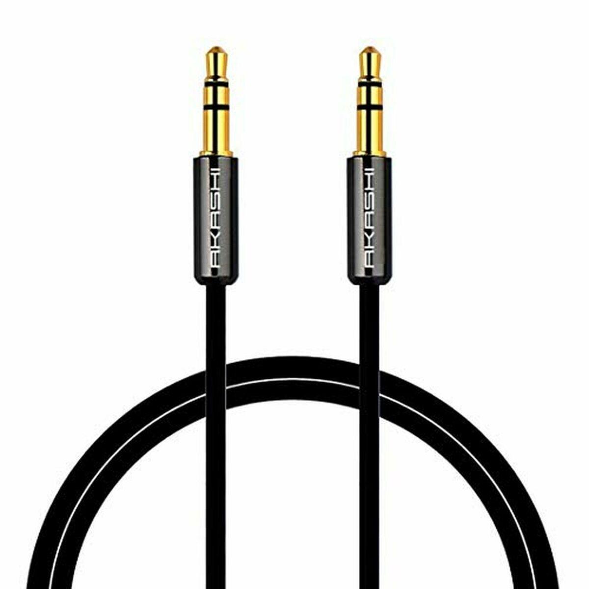 Lydjack Kabel (3,5 Mm)   Altj 35 B 1 M Sort fra Akashi