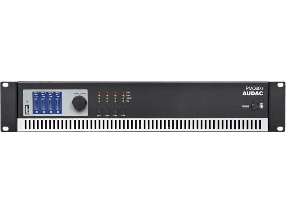 Pmq600 Wavedynamics ™ Quad Channel 100v Power Amplifier fra Audac