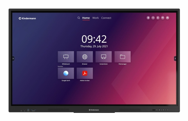 Td 2086 S, Interaktiv Fladskærm, 2,18 M (86"), Lcd, 3840 X 2160 Pixel, Wi Fi, 18 7 fra Kindermann