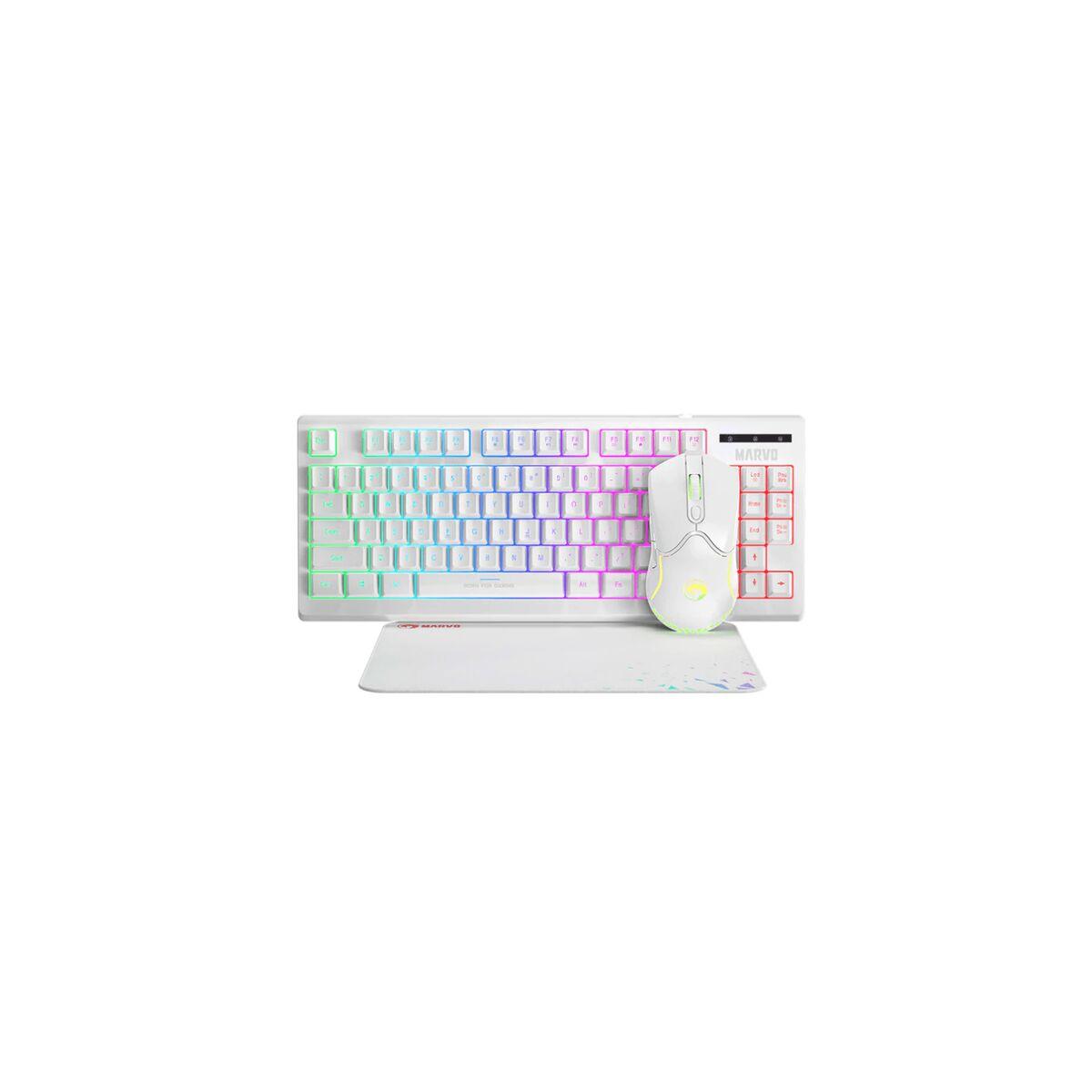 Mus Og Tastatur   Cm310 Wh Sp fra Marvo