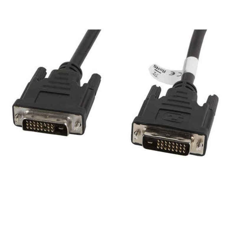 Dvi Kabel   Han Stik Han Stik Sort 1,8 M fra Lanberg