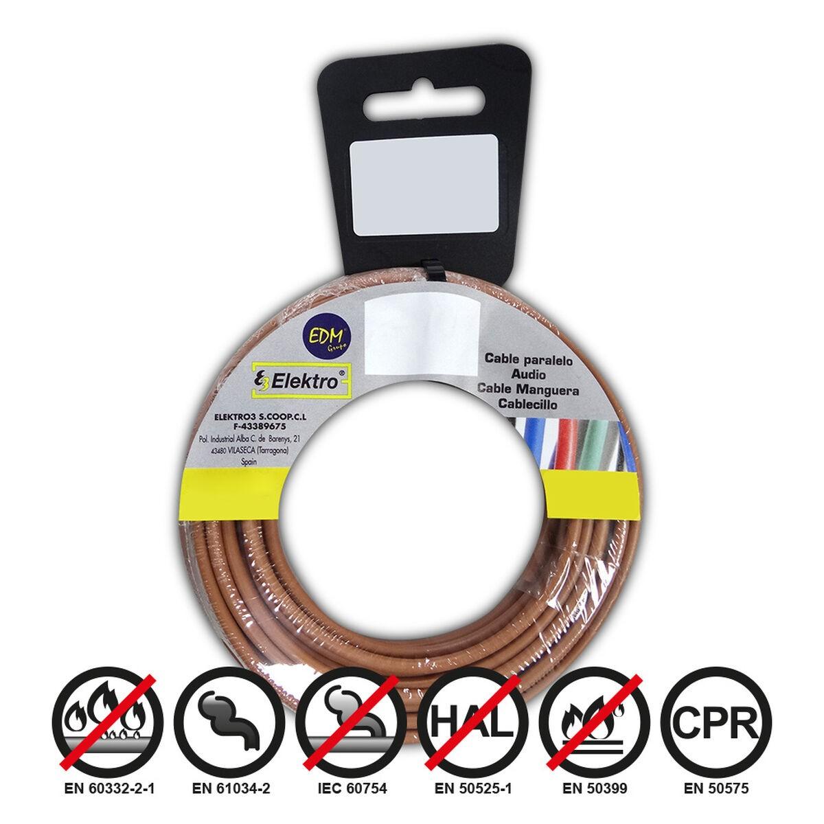 Coaxial Tv Antennekabel   10 M 2,5 Mm fra Edm