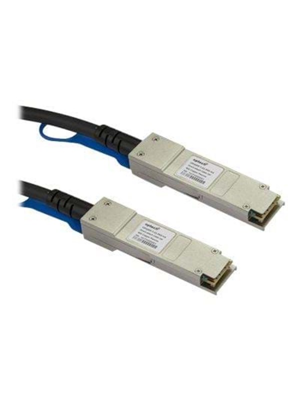 10m 33 Ft Cisco Qsfp H40g Acu10m Compatible   Qsfp+ Dac Cable   40gbase Kabel Til Direkte Påsætning   10 M   Sort   Sort   10 Meter fra Startech.com