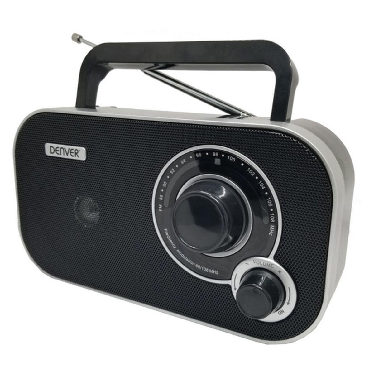 Transistorradio   Tr 51 Black Am Fm Tuner Sort fra Denver Electronics