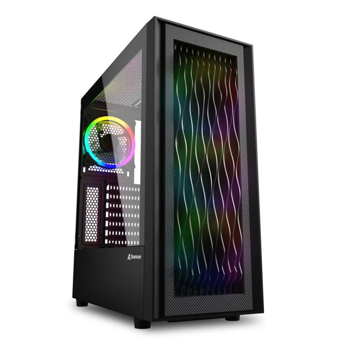 Atx Semi Tårn Kasse   Rgb Wave Sort fra Sharkoon