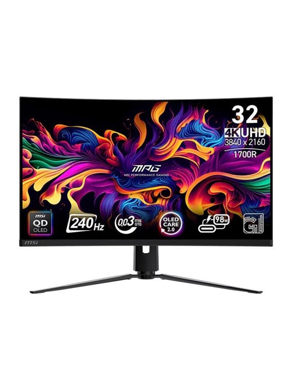 32"   Mpg 321curxde Qd Oled   Oled Monitor   Curved   32"   Hdr fra Msi