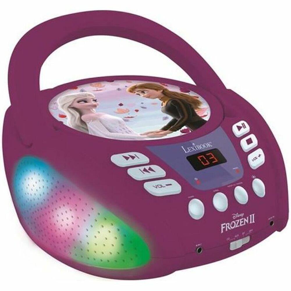 Afspiller   Frozen Led Lys Cd Børns Bluetooth Bluetooth 5.0 fra Lexibook