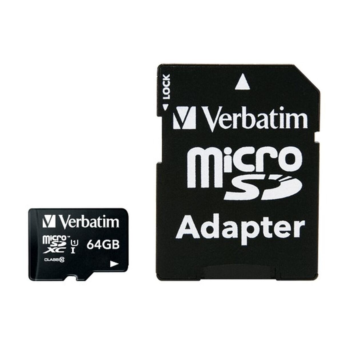 Mikro Sd Hukommelseskort Med Adapter   44084 fra Verbatim