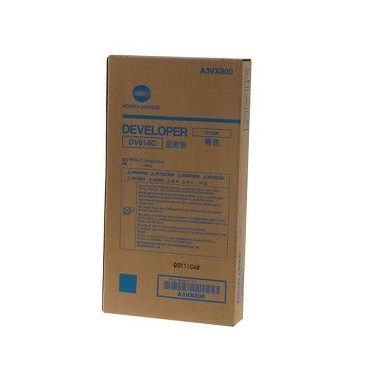 Fremkaldersæt   Dv 614c Cyan fra Konica Minolta